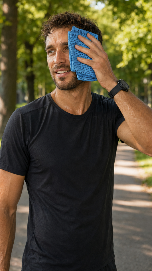 KoelKompas Koelhanddoek – Directe Verkoeling voor Sport & Zomer